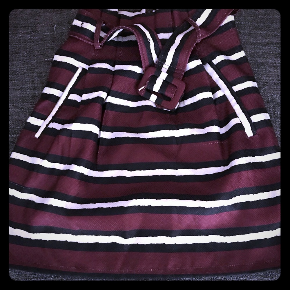 NWT Adorable burgundy new mini skirt!